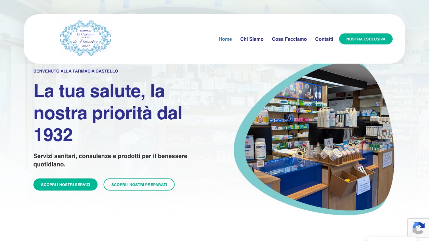 Farmacia di Castello Firenze — sito vetrina