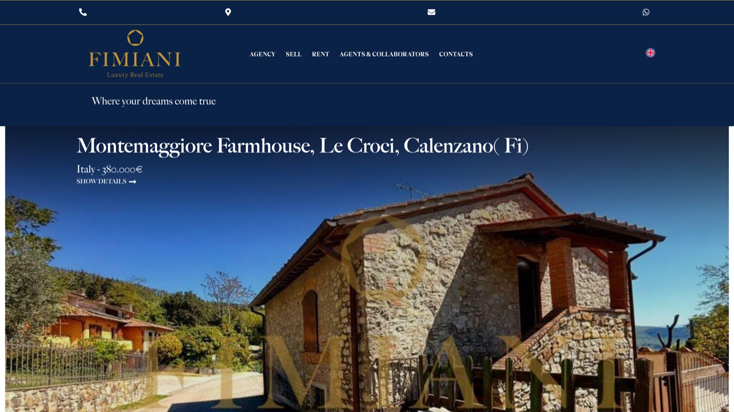 Fimiani Luxury Real Estate — sito immobiliare